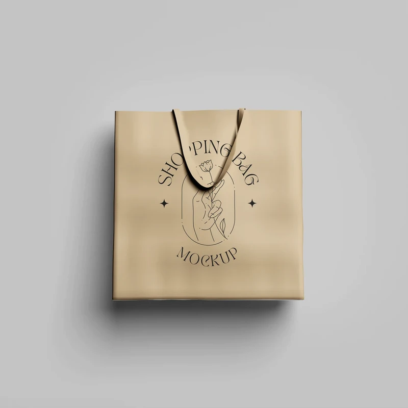 Custom custom paper bags — FSC-certified kraft and art paper bags with twisted or flat handles. Fully customizable in size, finish, and print technique.